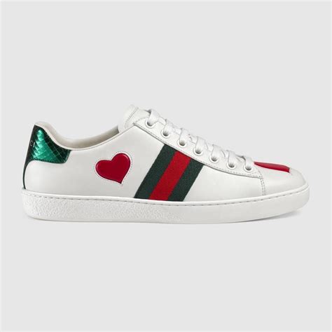 gucci heart sneaker|embroidered sneakers Gucci.